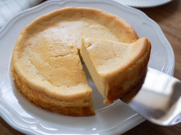 istock Homemade cheese cake on plate 1631155062