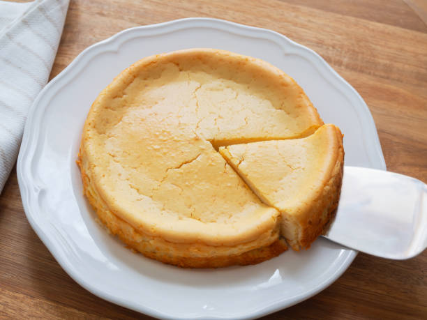 istock Homemade cheese cake on plate 1631155063
