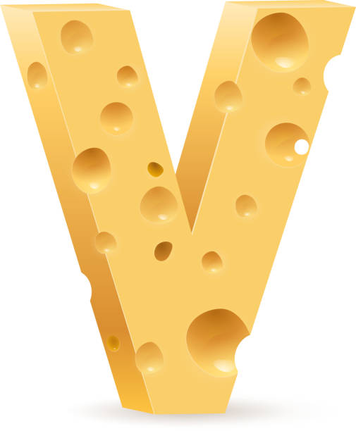 illustrazioni stock, clip art, cartoni animati e icone di tendenza di lettera fatto di formaggio - alphabet cheese parmesan cheese inspiration