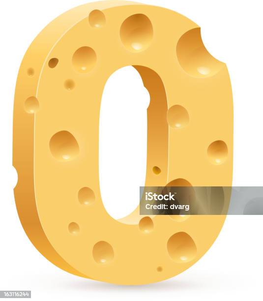 Buchstabe Aus Käse Stock Vektor Art und mehr Bilder von Alphabet - Alphabet, Buchstabe O, Design