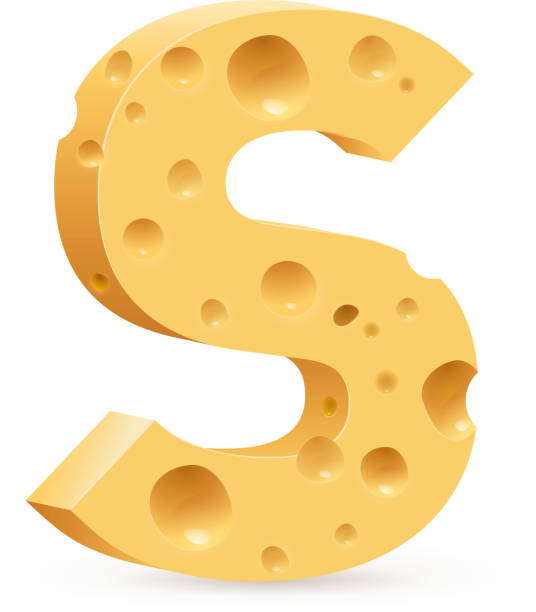 illustrazioni stock, clip art, cartoni animati e icone di tendenza di lettera fatto di formaggio - alphabet cheese parmesan cheese inspiration