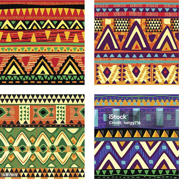 Colorful Tribal Texture Design Stock Illustration - Download Image Now - Abstract, Backgrounds, Decoration