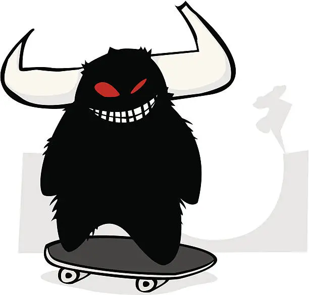 Vector illustration of skate or die [ super vector skateboarder ]