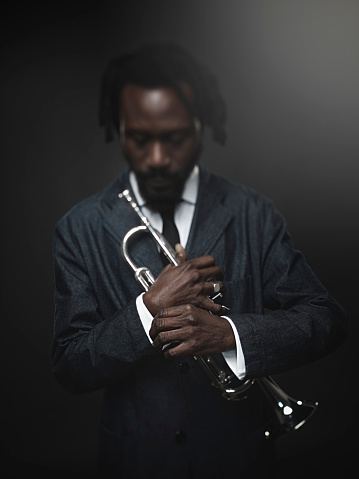 alto saxophone detail close up isolated on black