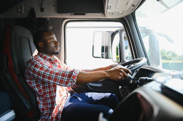 istock Young Black truck driver 1631213045