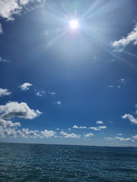 istock Noon sun on the Indian ocean. 1631218467