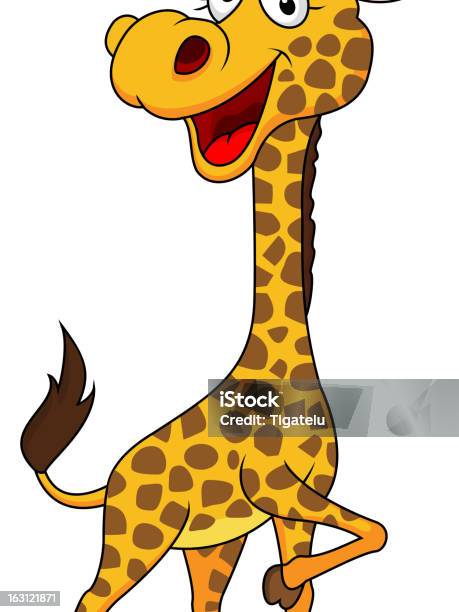 Cute Giraffe Cartoon Stock Illustration - Download Image Now - Animal, Animal Wildlife, Cartoon