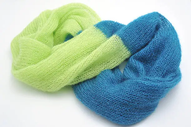 hand-knitted ladies loop scarf