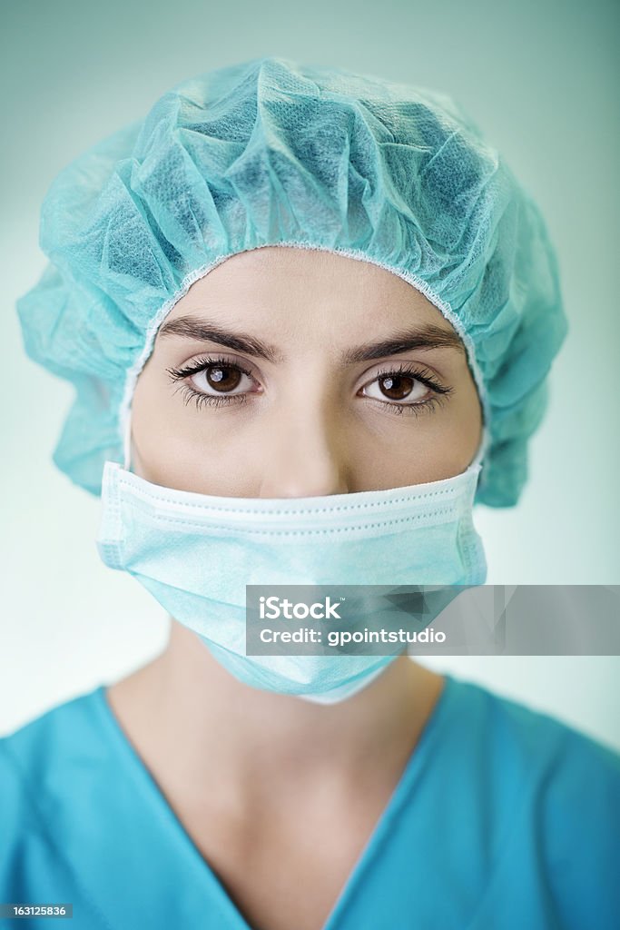Porträt von junge weibliche Chirurg - Lizenzfrei Auge Stock-Foto