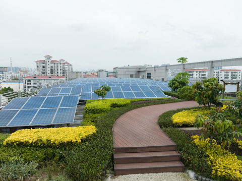 The park uses solar power to generate electricity