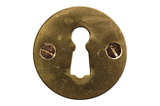 Keyhole with clipping path Old keyhole with clipping path. Easy to cut out, put anywhere You want and insert in hole Your concept or idea keyhole photos stock pictures, royalty-free photos & images