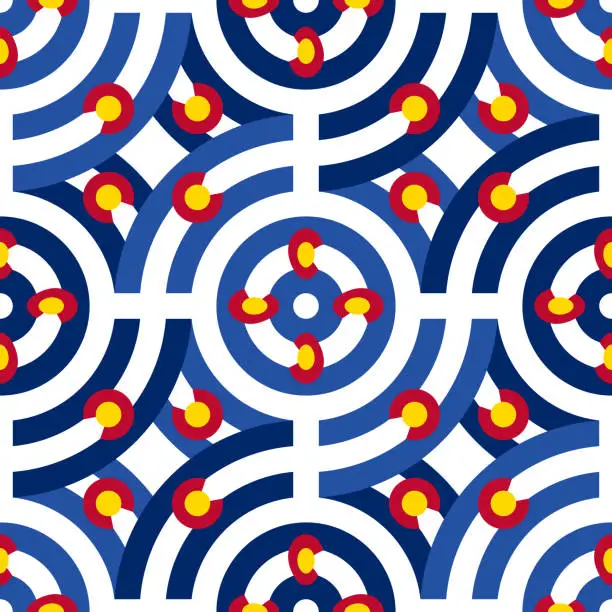 Vector illustration of colorado pattern design. vector illustration