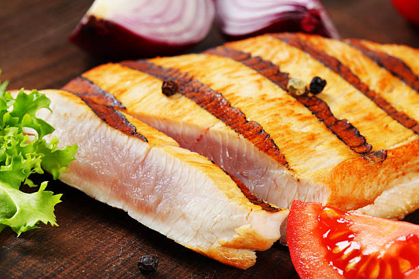 Grilled Tuna Steak ready to eat