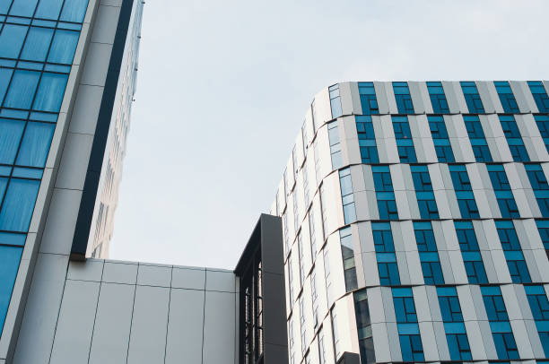 istock Buildings, business center buildings, background. High tech 1631375600