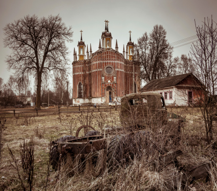 Church of Transfiguration in the village of Red, Tver Region, Russia