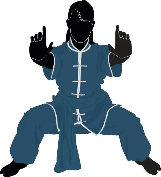 Vector illustration of Kung Fu