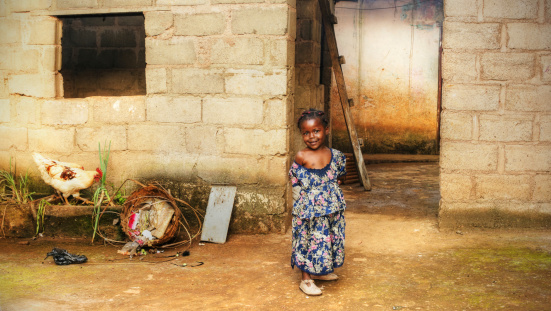 Black African girl at home. More people at: http://tonytremblay.com/sylvie/people.jpg