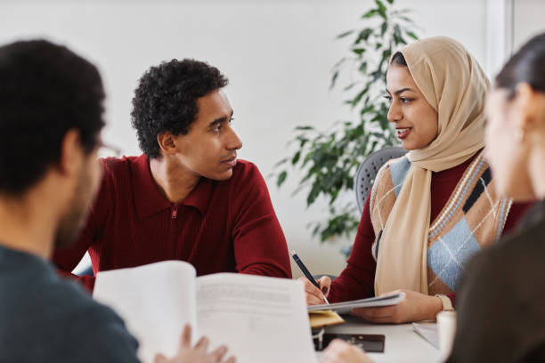 istock Group of Middle Eastern business people working together 1631428678