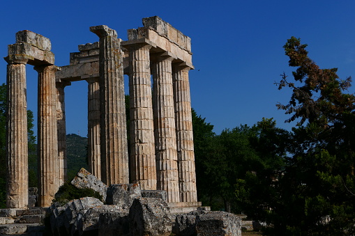 Temple of Zeus, archaeological site of ancient Nemea, Peloponnese
