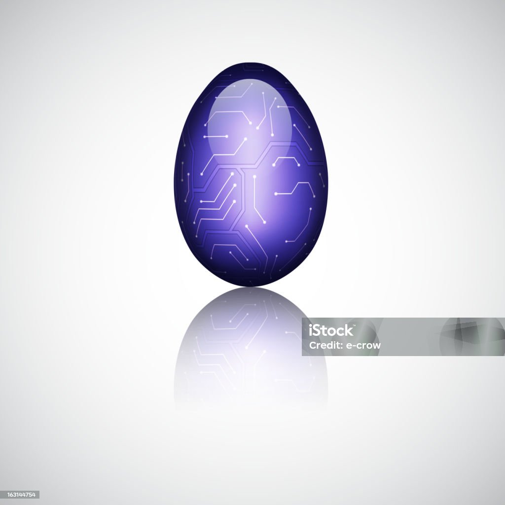 Technology Easter Egg Stock Illustration - Download Image Now - Circuit ...