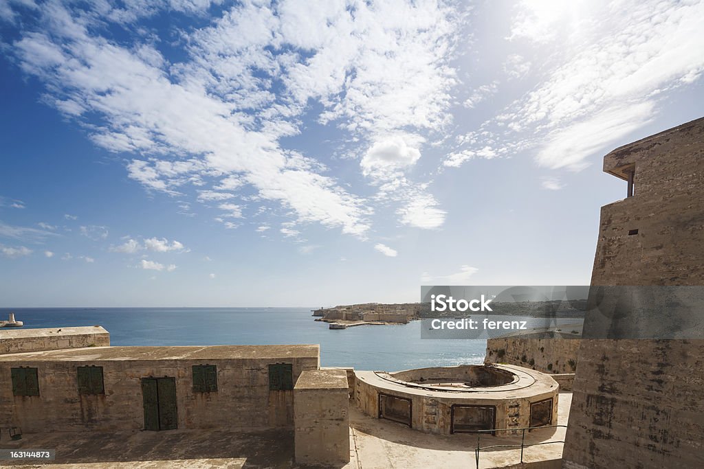 The Grand Harbour The Grand Harbour of Valletta, view from Fort St. Elmo. Valletta, Malta Architecture Stock Photo