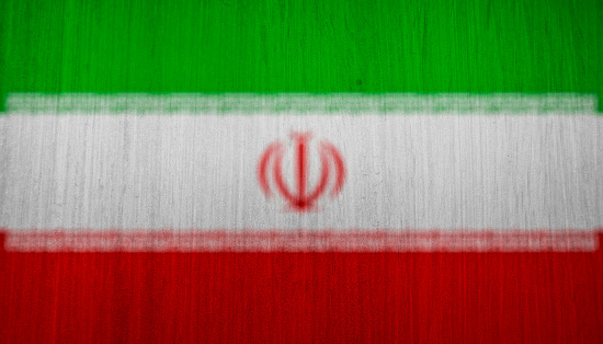 iran flag texture as background