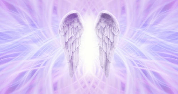 istock Angel Healing Lilac Lattice  background 1631462565