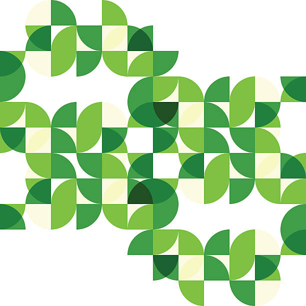 Green mosaic vector background vector art illustration