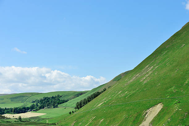 istock Rural Scottish scene of hills and fields in summer 163161506