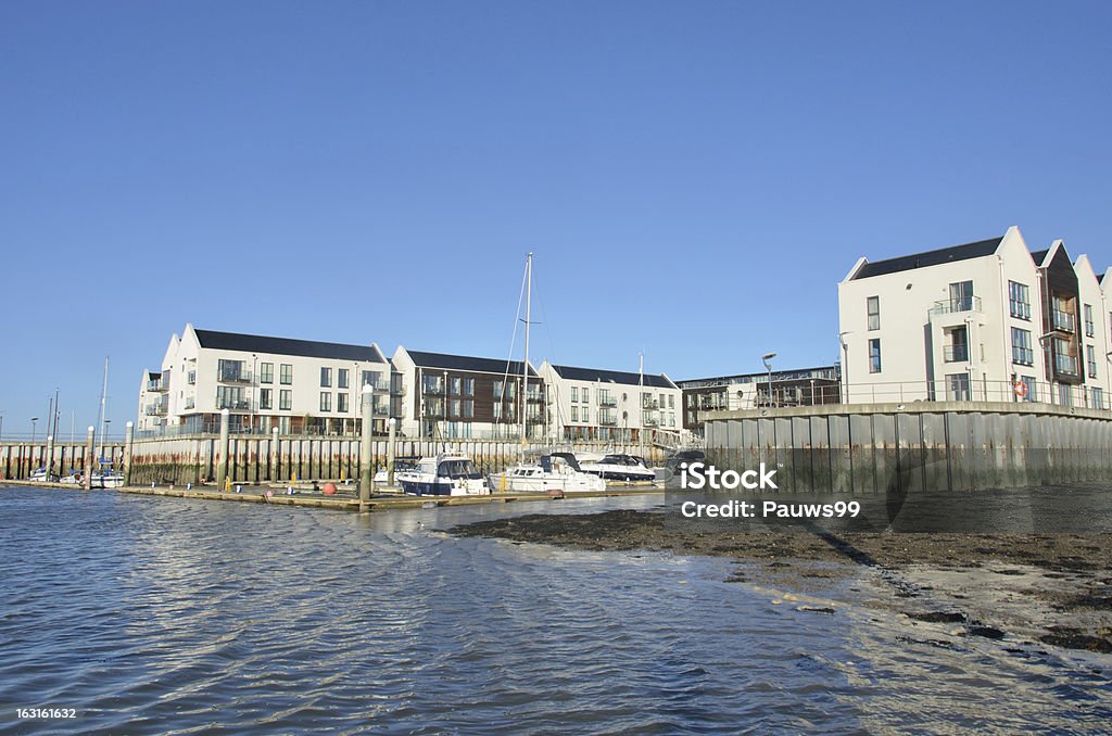 Pequena Marina com apartments - Royalty-free Brightlingsea Foto de stock