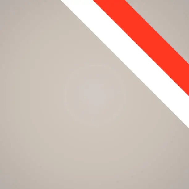 Vector illustration of Corner ribbon flag of Indonesia, Hesse or Vienna