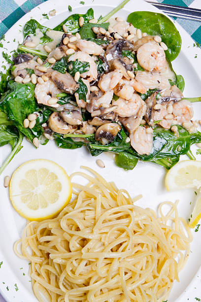 Shrimp Scampi with Pine Nuts