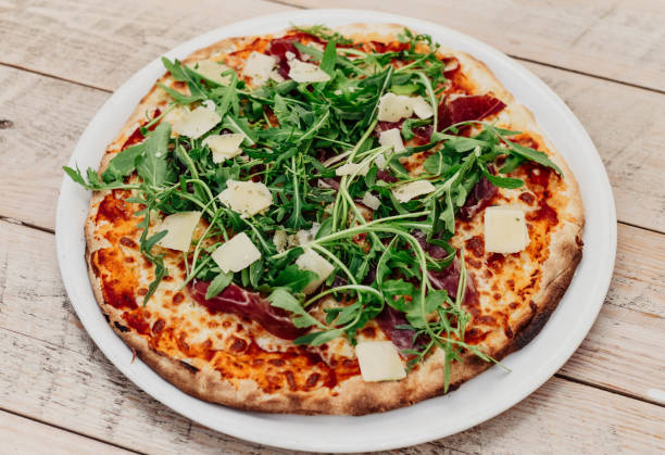 Neapolitan pizza with top quality fresh ingredients