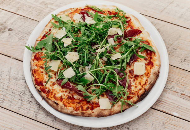 Neapolitan pizza with top quality fresh ingredients
