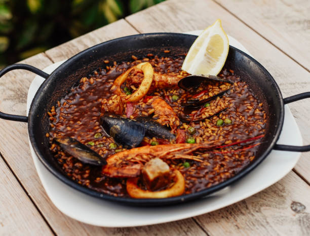istock A typical Valencian seafood paella with rice 1631636788