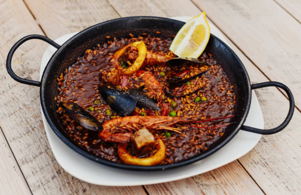 istock A typical Valencian seafood paella with rice 1631636811