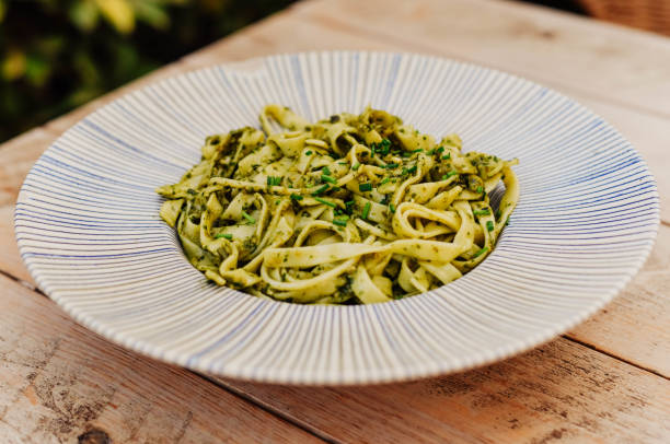 istock Italian pasta dish with white and tomato sauces 1631639689