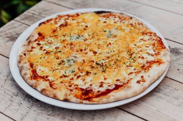 Neapolitan pizza with top quality fresh ingredients