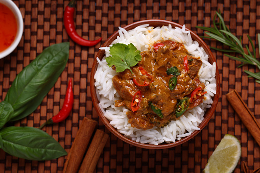 Beef Curry and Basmati Rice