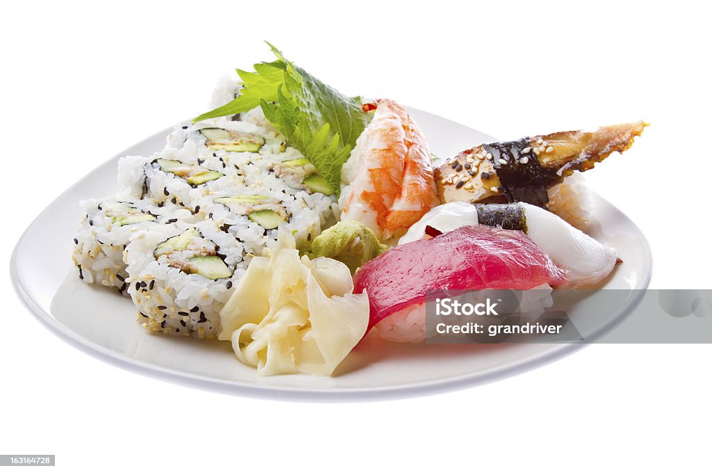 Rolos de Sushi - Royalty-free Abacate Foto de stock