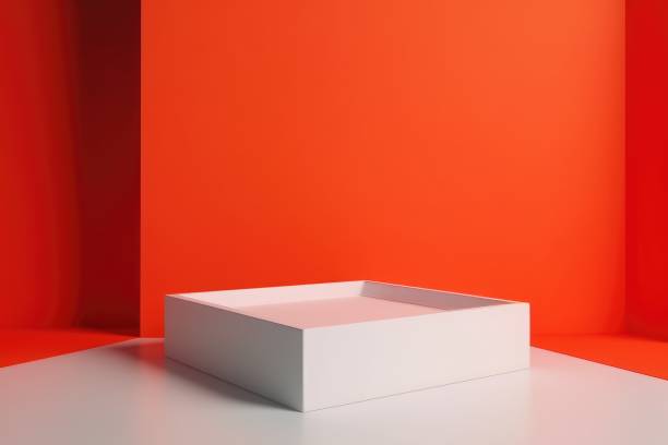 istock 3D Abstract minimal podium with bright colors 1631689888