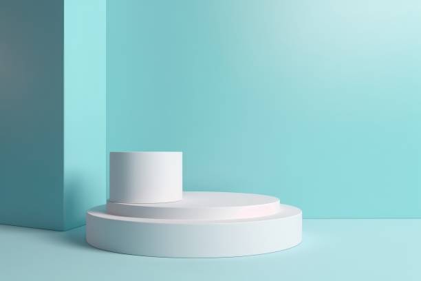 istock 3D Abstract minimal podium with bright colors 1631690420