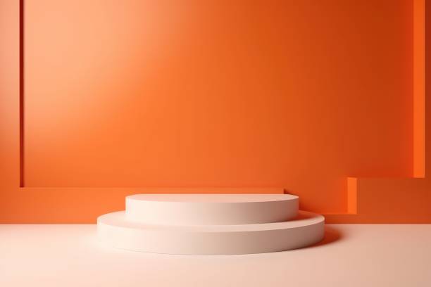 istock 3D Abstract minimal podium with bright colors 1631691577