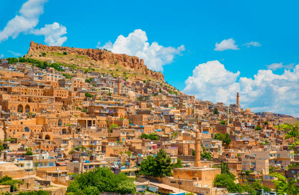 istock Mardin old town with bright blue sky - Mardin, Turkey 1631700460