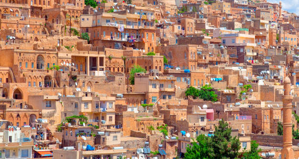 istock Mardin old town with bright blue sky - Mardin, Turkey 1631702536