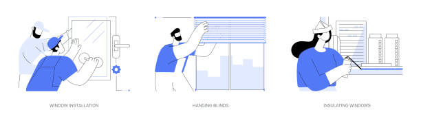 Window Installer Cartoon 220+ Window Installer Stock Illustrations, Royalty-Free Vector Graphics ...