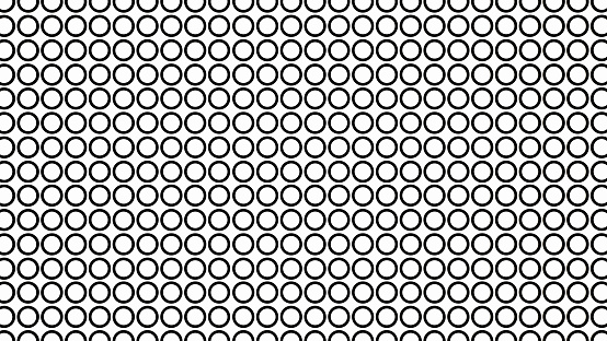 white circle mesh Perforated steel mesh background. Illustration on black background Blacksteel mesh with circular holes