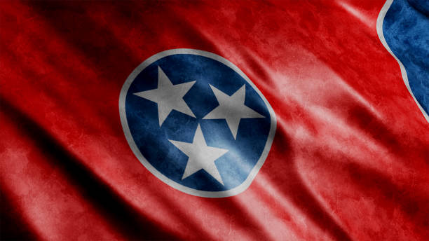 Tennessee State Grunge Flag (USA) , High Quality Grunge Flag Image