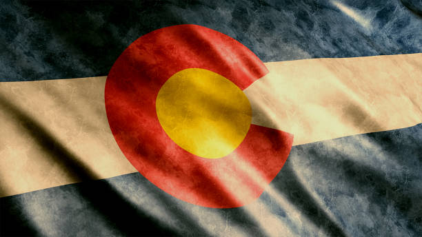 Colorado State Grunge Flag (USA) , High Quality Grunge Flag Image