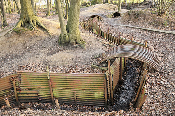 istock WW1 Trenches, Sanctuary Wood, Ypres, Belgium 163176720